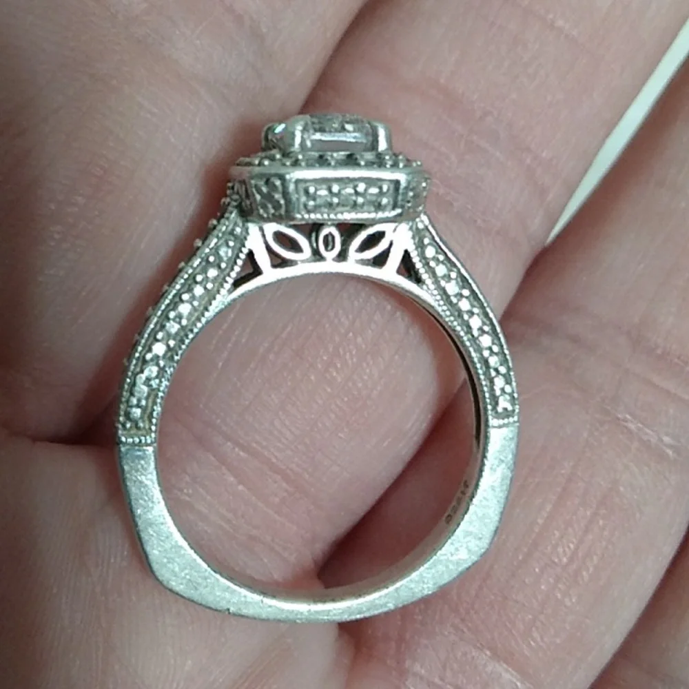 FINAL SALE! Stunning Sterling Silver 925 Cz Ring ๐ Size 7 - Picture 6 of 14